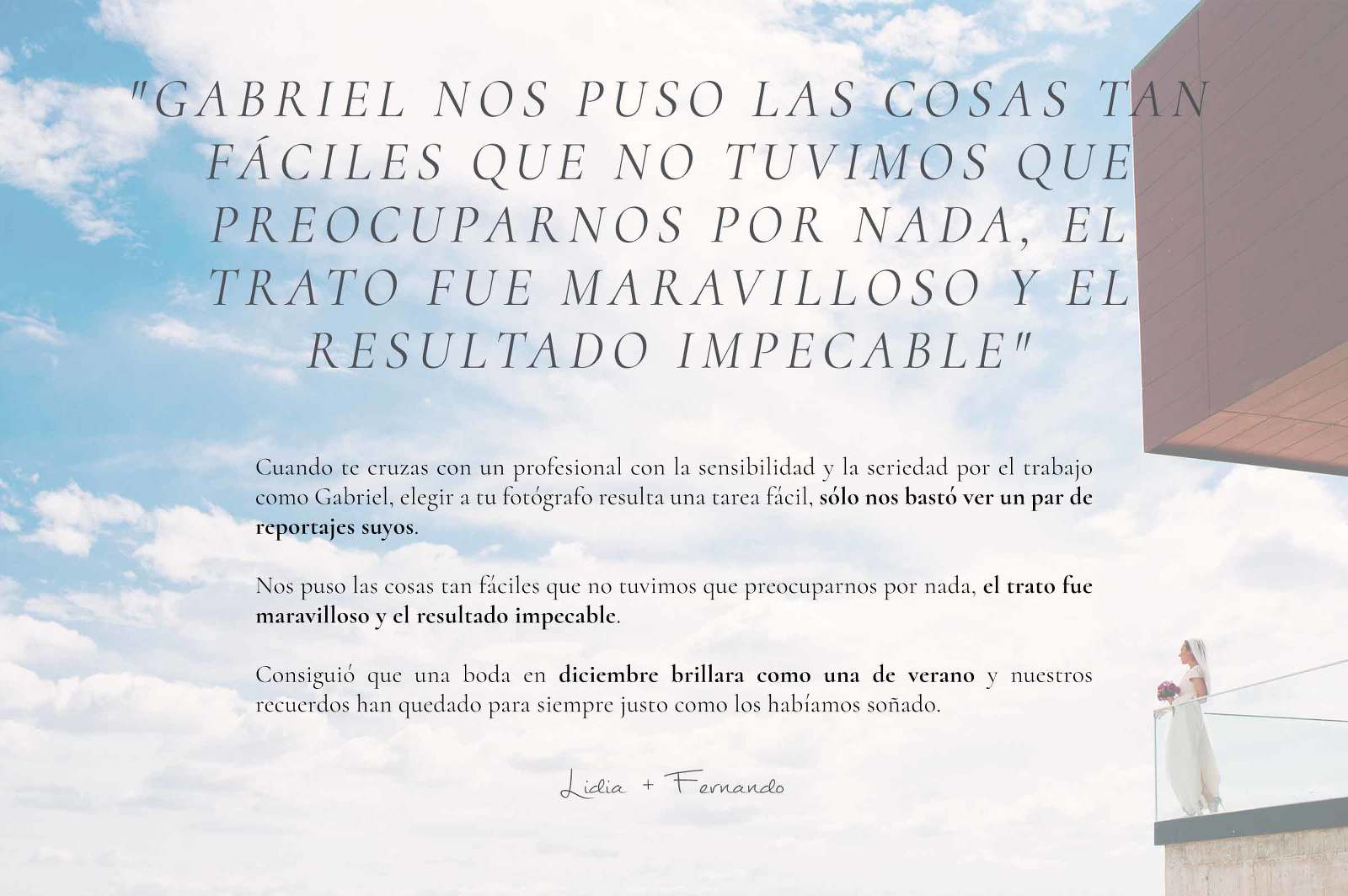 opiniones Gabriel Navas