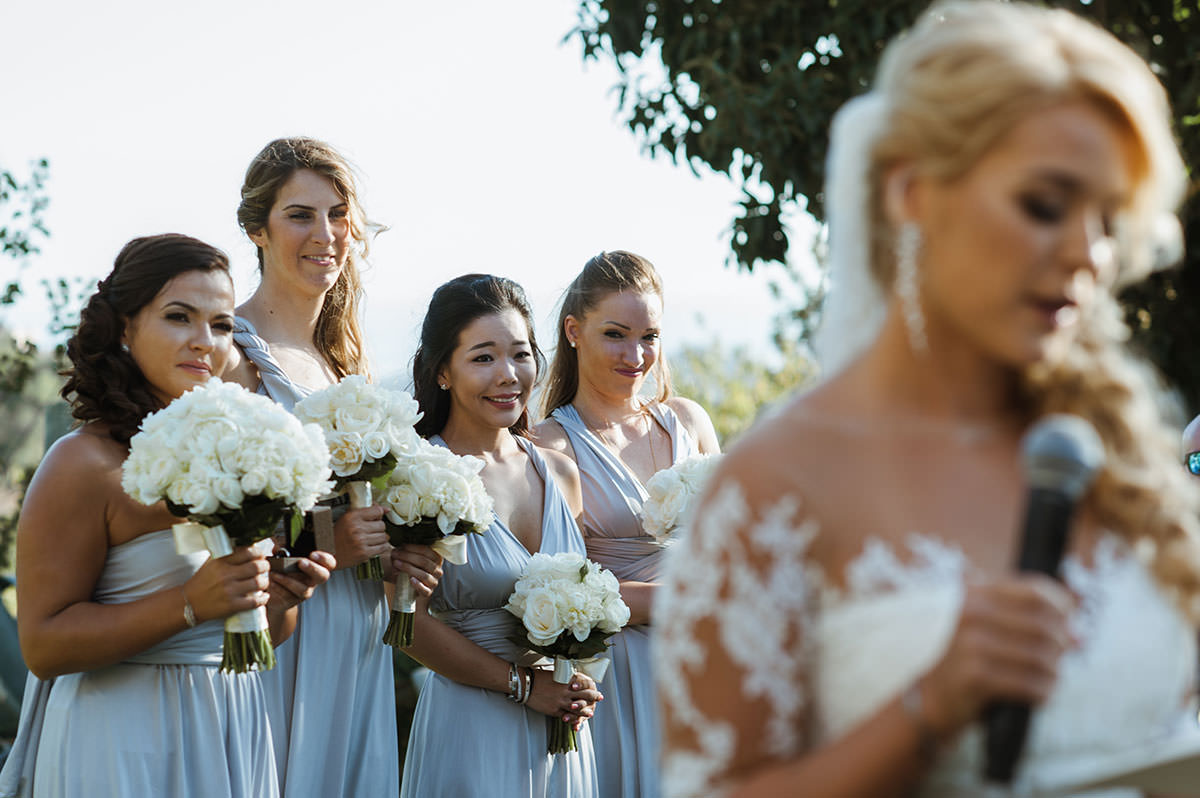 Damas de honor, boda en Marbella