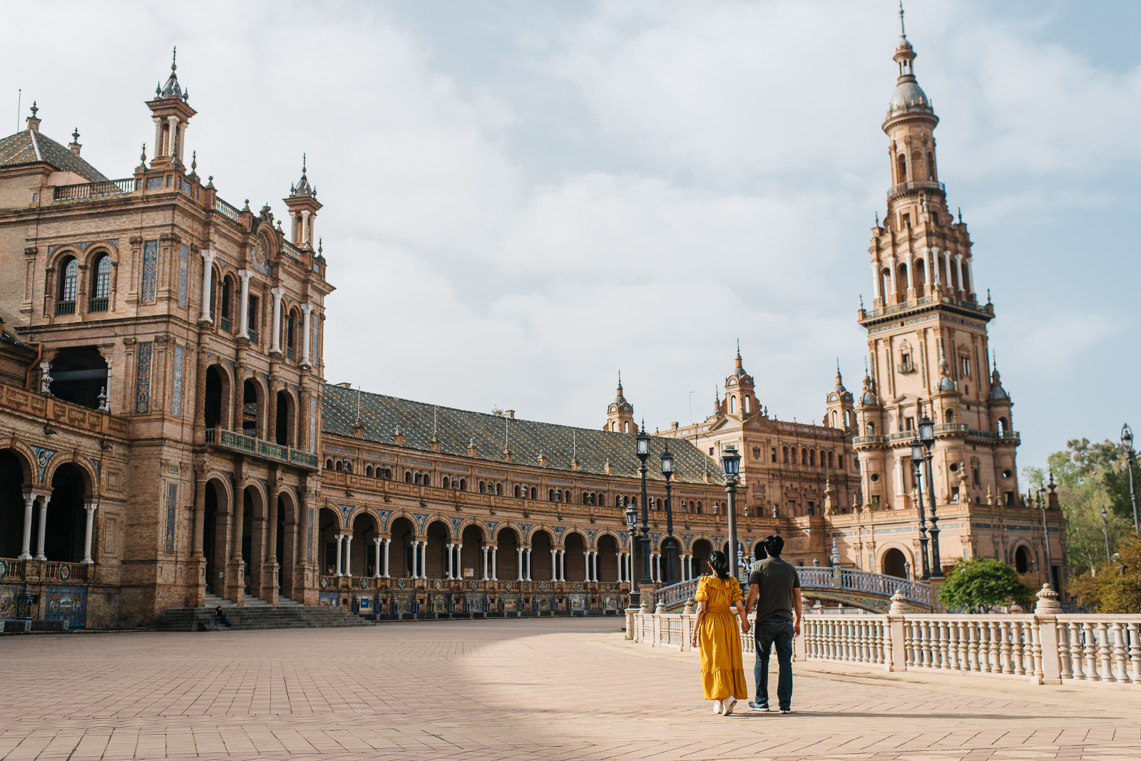 Photo shoot in Plaza de Espana