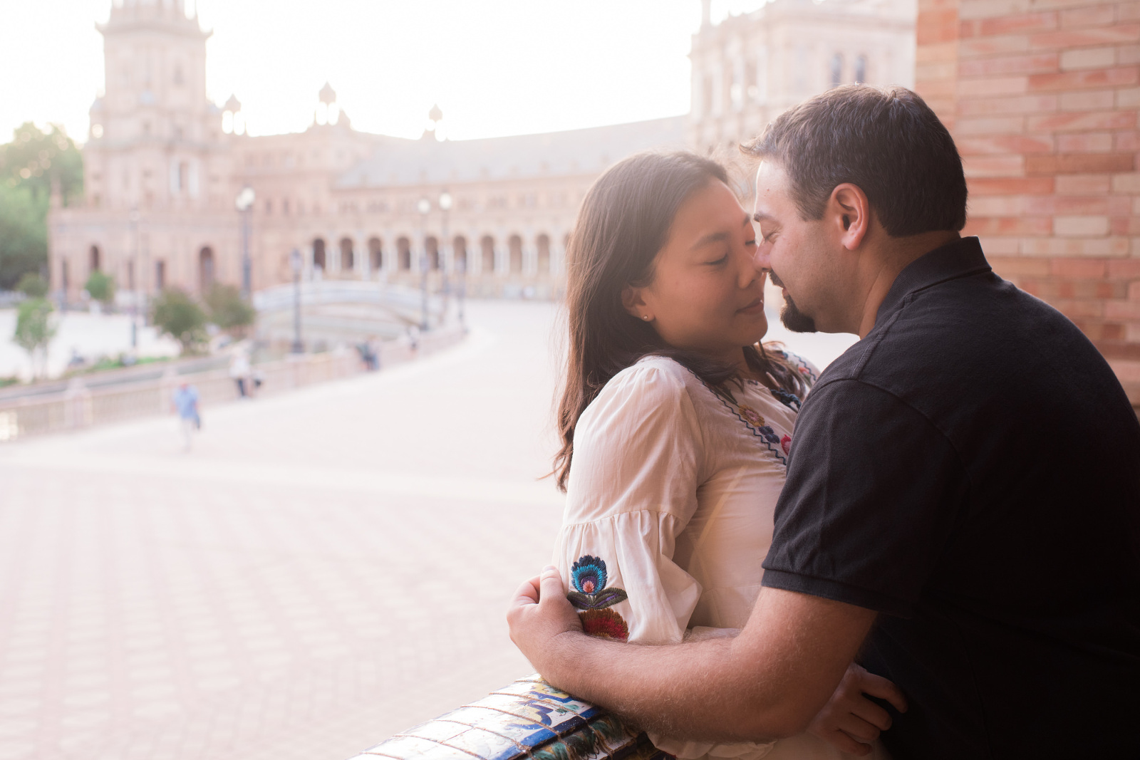 Photo shoot in Plaza Espana