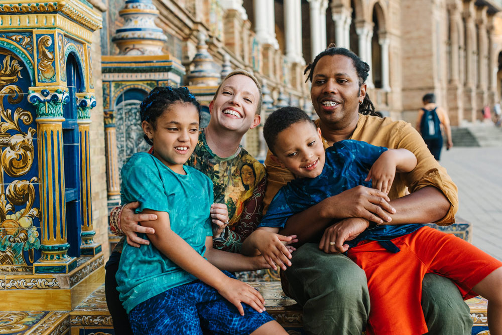 Family photo in Seville