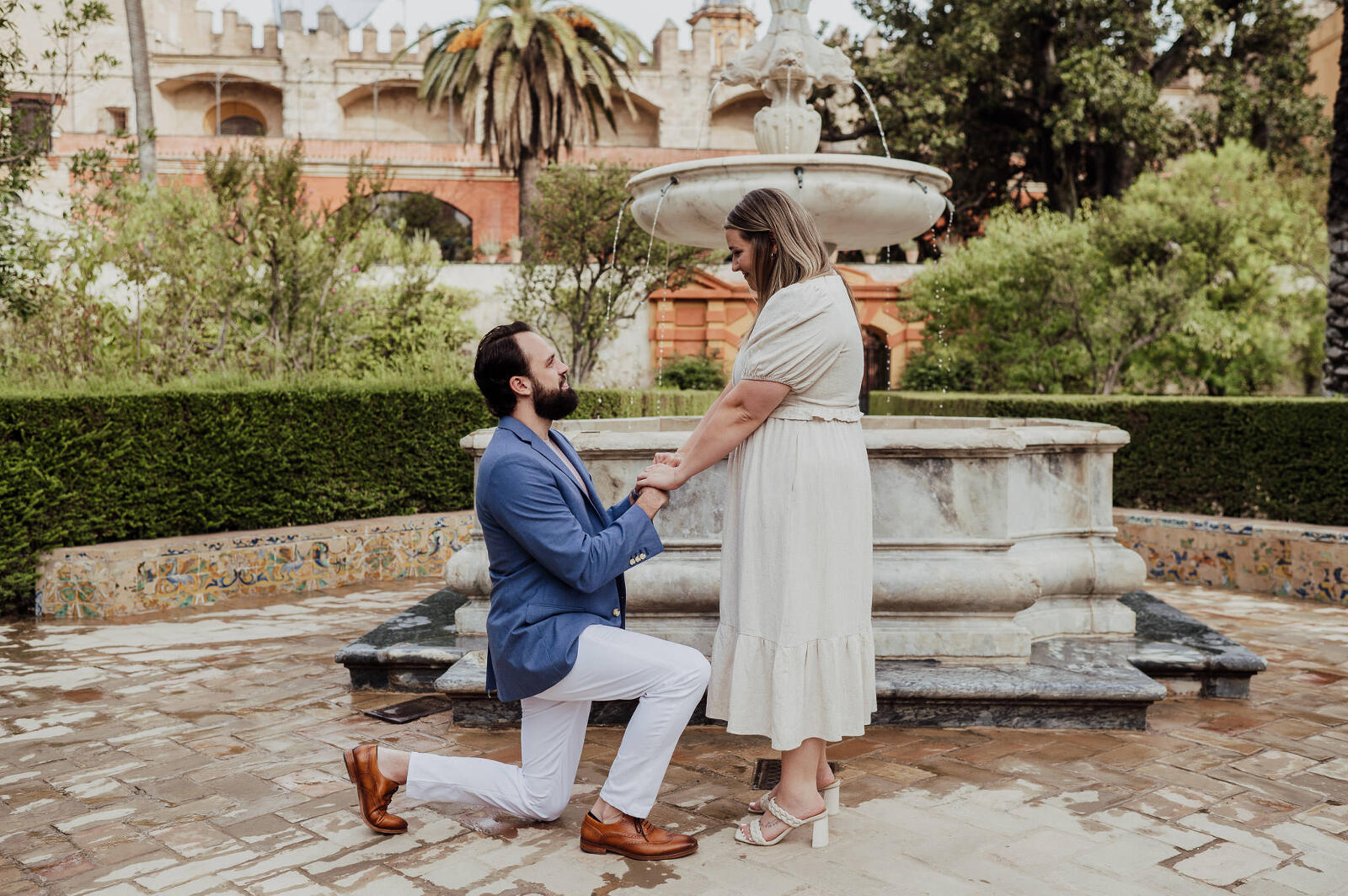 Surprise proposal Alcazar Seville