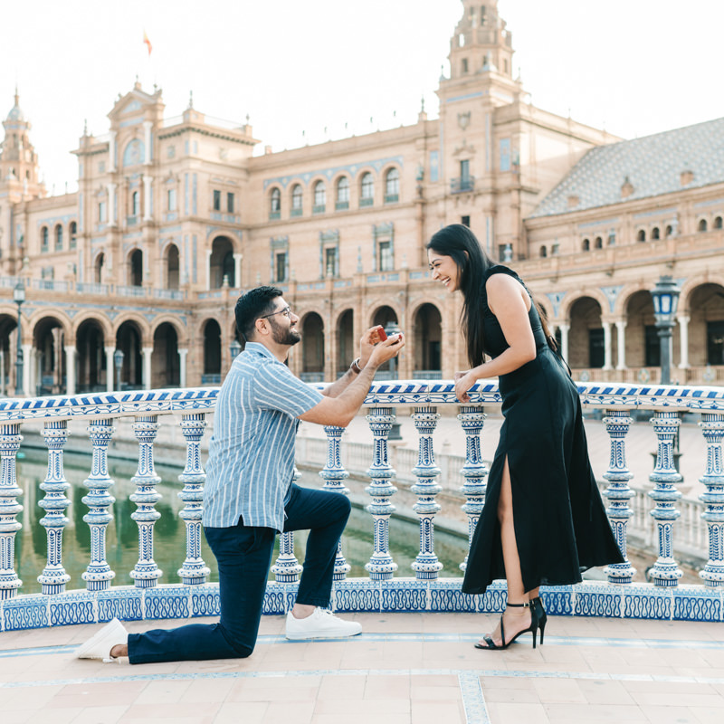 Photographer Seville surprise proposal in Seville