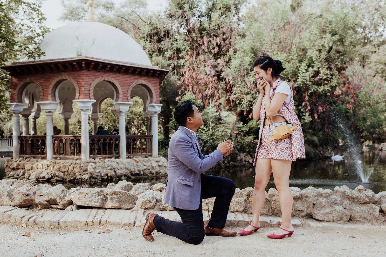 Surprise proposal in Seville